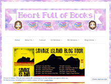 Tablet Screenshot of heartfullofbooks.com